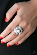 Load image into Gallery viewer, Pearl and Rhinestone Dome Ring
